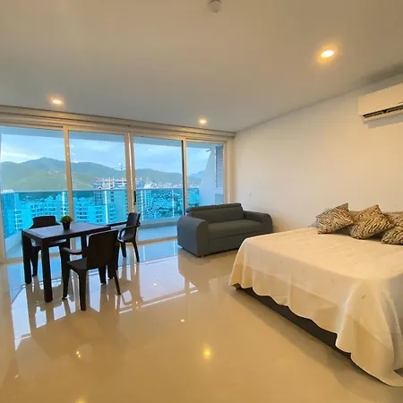 Apartamento Full Equipado Primera Linea De Playa Puerto de Gaira Exterior photo